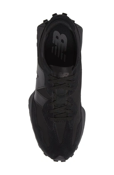 Shop New Balance Gender Inclusive 327 Sneaker In Black / Black