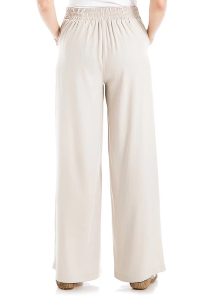 Max Studio Twill Ankle Slim Trousers In Pumice