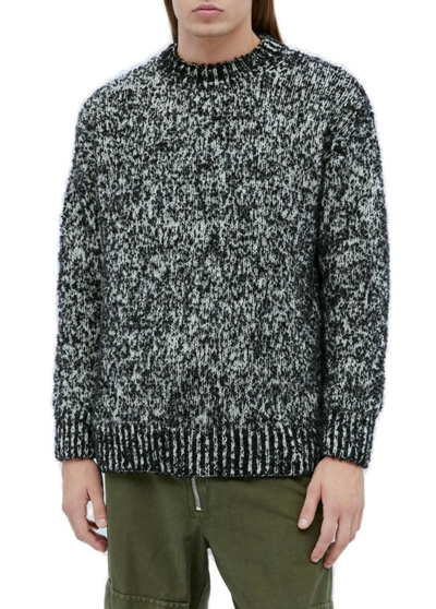 Shop Dries Van Noten Crewneck Knitted Sweater In Multi