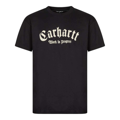 Shop Carhartt Onyx T-shirt In Black