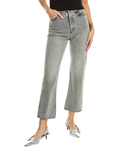 Shop Mother Denim Snacks! The Tippy Top Sweet Tooth One Bite Per Night Ankle Jean In Grey