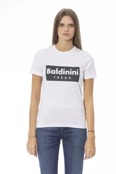 Shop Baldinini Trend Cotton Tops & Women's T-shirt In White