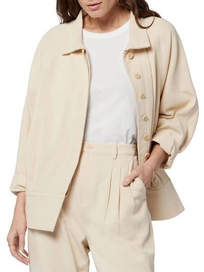 Shop Joie Womens Cotton Textured Shirt Jacket In Multi