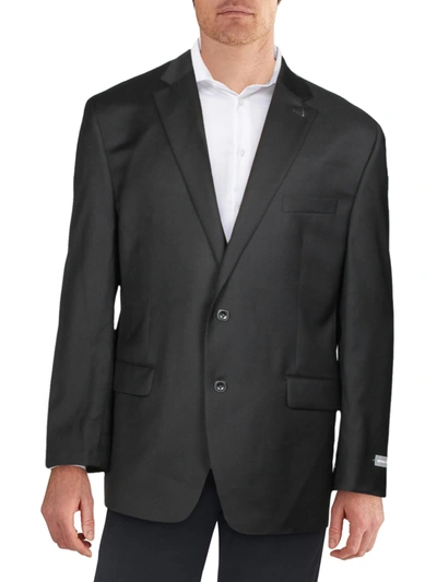 Shop Michael Kors Mens Wool Formal Suit Jacket In Black