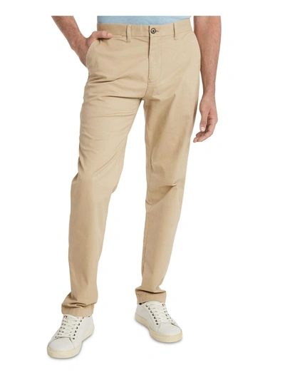 Shop Tommy Hilfiger Mens Dyed Flex Chino Pants In Brown