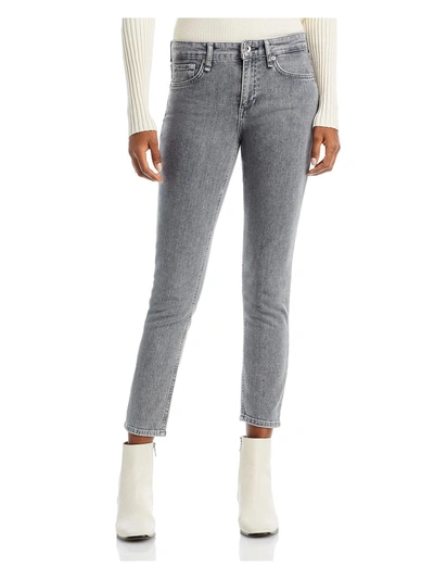 Shop Rag & Bone Cate Womens Denim High Rise Skinny Jeans In Grey