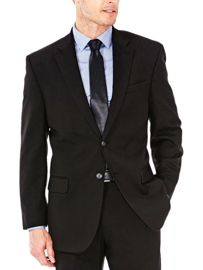 Shop J.m. Haggar Joe Mens Classic Fit Stretch Suit Jacket In Black