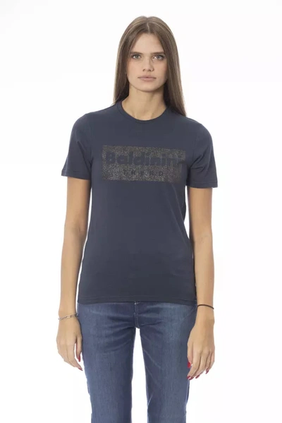 Shop Baldinini Trend Cotton Tops & Women's T-shirt In Blue