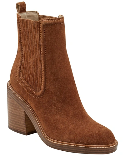 Shop Marc Fisher Ltd Halida Leather Bootie In Brown