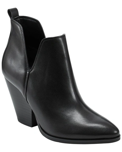 Shop Marc Fisher Ltd Tanilla Leather Bootie In Black