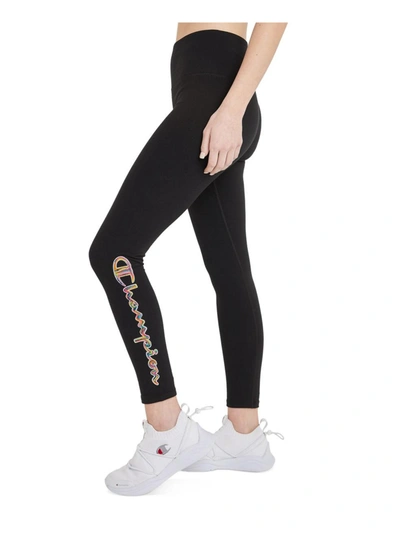Shop Champion Womens 7/8 Tights Athletic Leggings In Black