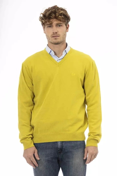 Shop Sergio Tacchini Wool Men's Sweater In Yellow