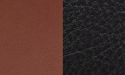 Shop Original Penguin Reversible Pebbled Leather Belt In Black