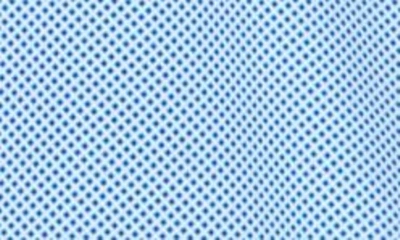 Shop Denim And Flower Geo Print Stretch Button-up Shirt In Blue