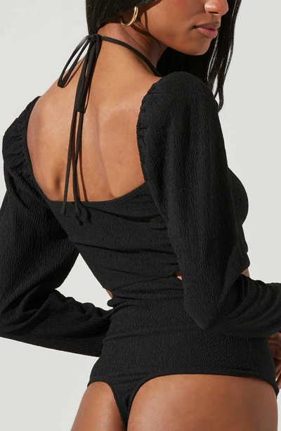 Shop Astr Dionne Bodysuit In Black