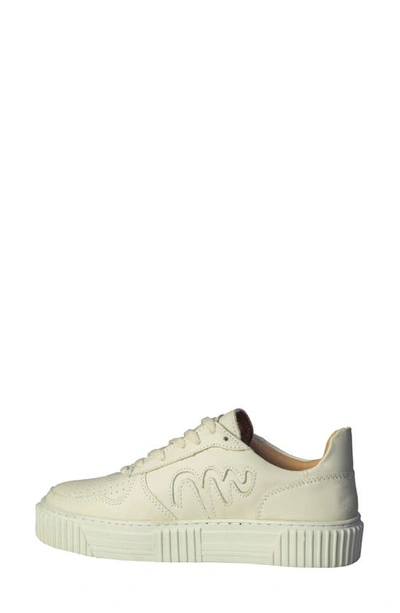 Shop Sandro Moscoloni Low Top Leather Sneaker In White/ White