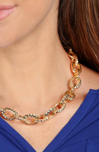 Shop Saachi Hammered Chain Necklace In Multi