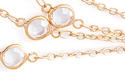Saachi Crystal Layered Necklace In Gold