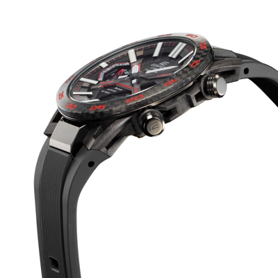 Pre-owned Casio Edifice Sospensione Ecb-2000ypb-1ajf Black Bluetooth Solar Men Watch
