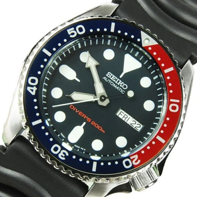 Pre-owned Seiko Skx009 Skx009k1 Automatic 200m Diver Rubber Band Free Ship