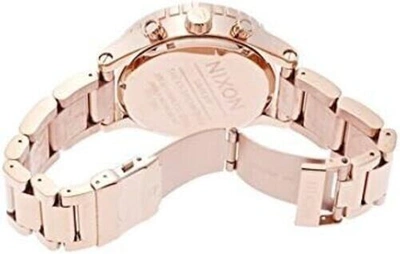 Pre-owned Nixon Watch Men's 51-30 Chronograph All Rose Gold A083897 A083-897d