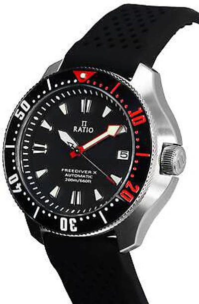 Pre-owned Ratio Freediver X Automatic Diver's Rtx001 Men's Watch