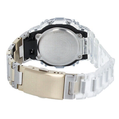 Pre-owned Casio 40th Anniversary Clear Remix Eric Hayes Digital Watch Silver Skeleton Dwe-5640rx