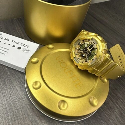 Pre-owned Casio New✅limited Edition✅ G-shock X Vashtie Kola Violette Gold Watch Gma-s110vk-9