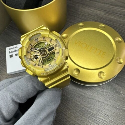 Pre-owned Casio New✅limited Edition✅ G-shock X Vashtie Kola Violette Gold Watch Gma-s110vk-9