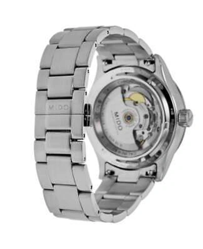Pre-owned Mido Multifort M Chronometer Green Dial Steel Men's Watch M038.431.11.097.00