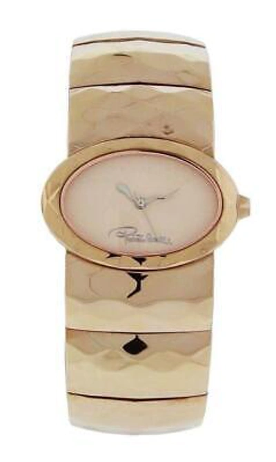 Pre-owned Roberto Cavalli R7253133517 Multiface Women's Analog Rose Gold Tone Watch