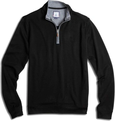Pre-owned Johnnie-o Sully 1/4 Zip Pullover In Black