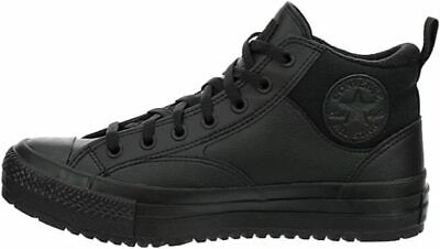 Pre-owned Converse Unisex Chuck Taylor All Star Malden Street Mid High Sneaker Boot... In Black