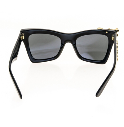 Pre-owned Dolce & Gabbana Crossed Logo 4434 Black Baroque Sunglass Perry Fashion Dg4434 In Gray