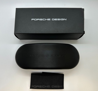 Pre-owned Porsche Design P8694 A Sunglasses Black Blue Mirrored