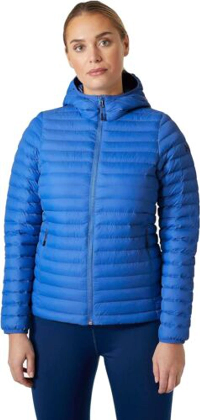 Pre-owned Helly Hansen Helly-hansen Womens Sirdal Hooded Insulator Jack In 554 Ultra Blue