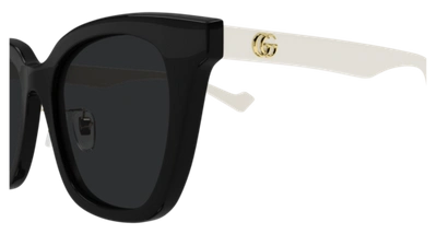 Pre-owned Gucci Sunglasses Gg1000sk 003 Black Grey Woman In Gray