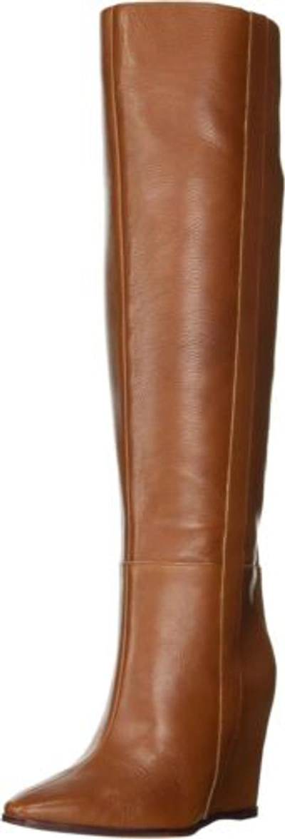 Pre-owned Vince Camuto Women's Tiasie Knee High Boot In Whiskey