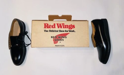 Pre-owned Red Wing Shoes Red Wing Vintage Postman Oxford 101 Black Mens Size 12 3a Leather Shoes