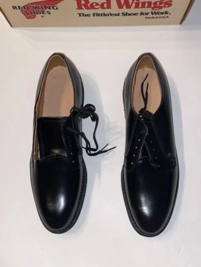 Pre-owned Red Wing Shoes Red Wing Vintage Postman Oxford 101 Black Mens Size 12 3a Leather Shoes