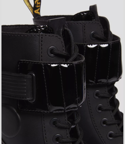 Pre-owned Dr. Martens' Dr. Martens Women Gaya 10i Leather Heeled Boots 31006001 In Black