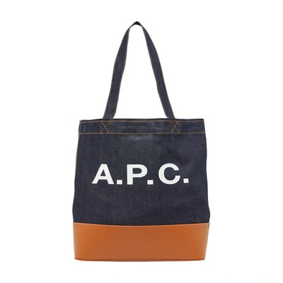 Shop Apc Axel Tote Bag In Caramel