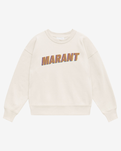 Shop Isabel Marant Étoile Mobyli Logo Sweatshirt In Orange