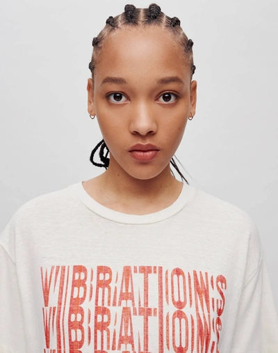 Shop Re/done 90s Easy "vibrations" Tee In Xs