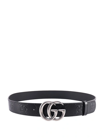 Shop Gucci Perforated Leather Belt