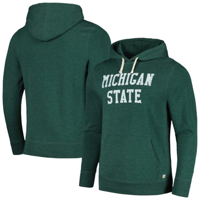 Shop Homefield Heather Green Michigan State Spartans Classic Tri-blend Pullover Hoodie