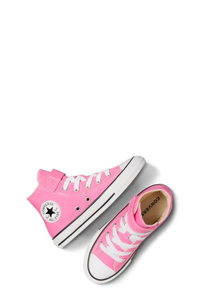 Shop Converse Kids' Chuck Taylor® All Star® 1v High Top Sneaker In Oops Pink/ Black/ White