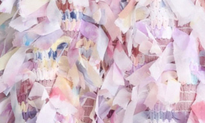 English Factory Textured Ribbon Minidress In Mauve