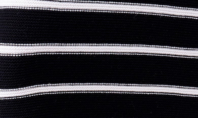 Shop English Factory Stripe Sweater Skirt In Black/ White