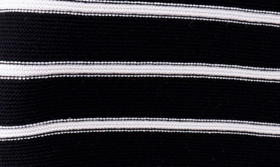 English Factory Women's Stripe Knit Midi Skirt In Black/ White